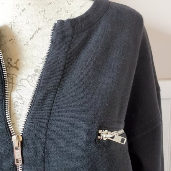 Adrian Vittadini sport jacket black long sz S - Picture 2 of 8